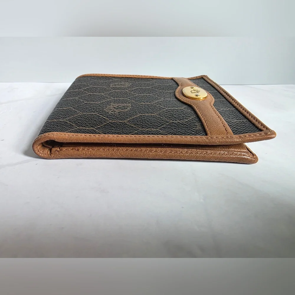 Vintage Christian Dior Honeycomb Monogram Men's Bifold Wallet - Picture 11 of 11